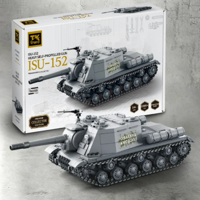 Lego Compatible Military Tank - Moc ISU-152 Heavy Assault Cannon Tanks