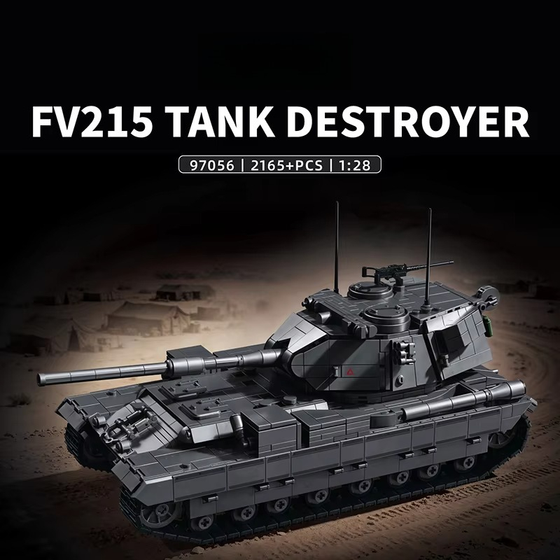 Lego Compatible Military Tank - 2165PCS FV215 Tank Destroyer Building Blocks