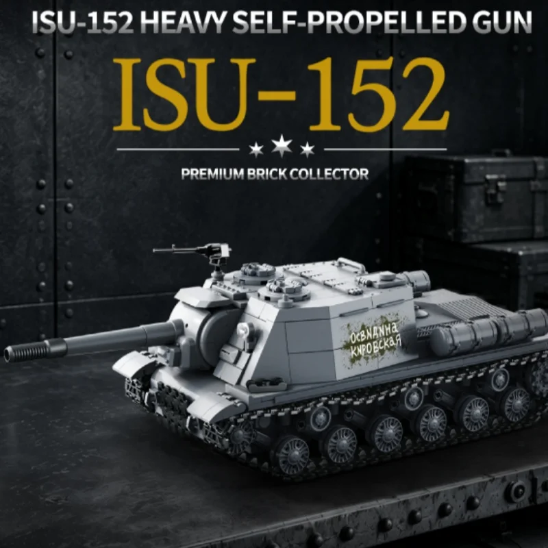 Moc ISU-152 Heavy Assault Cann - đánh giá và giá Lego Compatible Military Tank