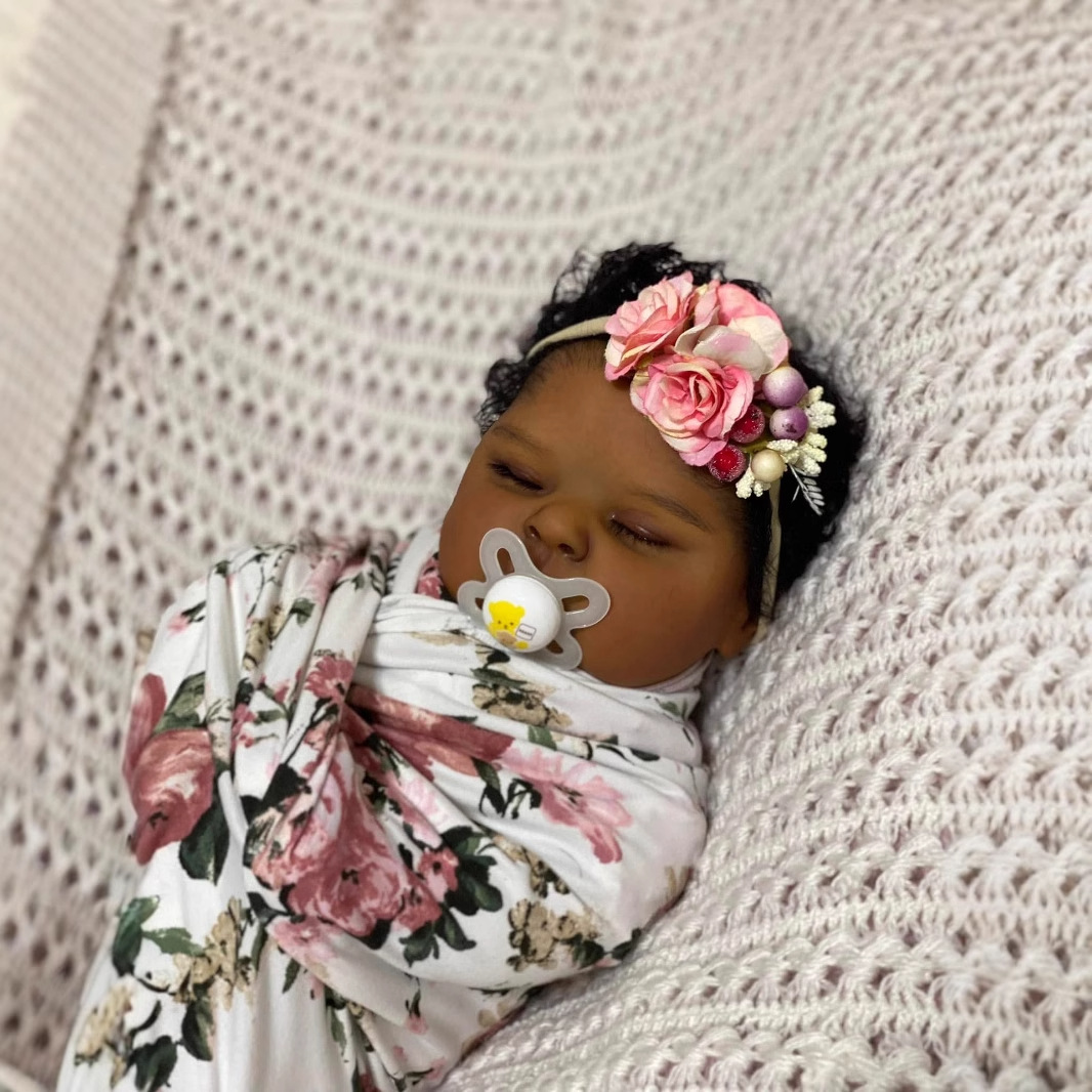 Dark Skin Peaches 19 Inch Life - đánh giá và giá Reborn Baby Doll Silicone Realistic