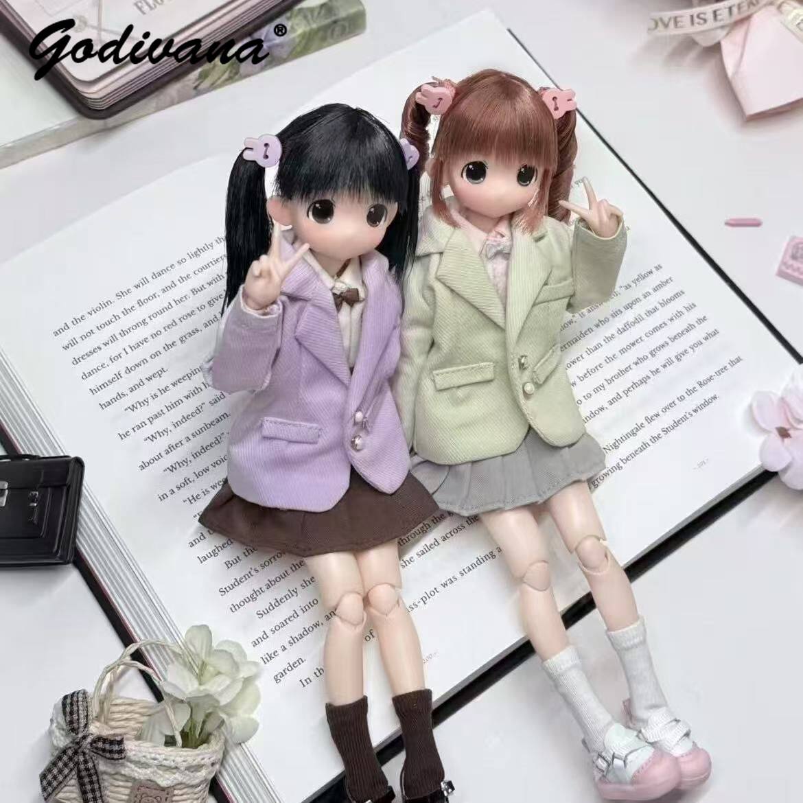 Blythe/OB22/24/azone Doll Clot - đánh giá và giá Bjd Doll 1 6 Full Set With Clothes
