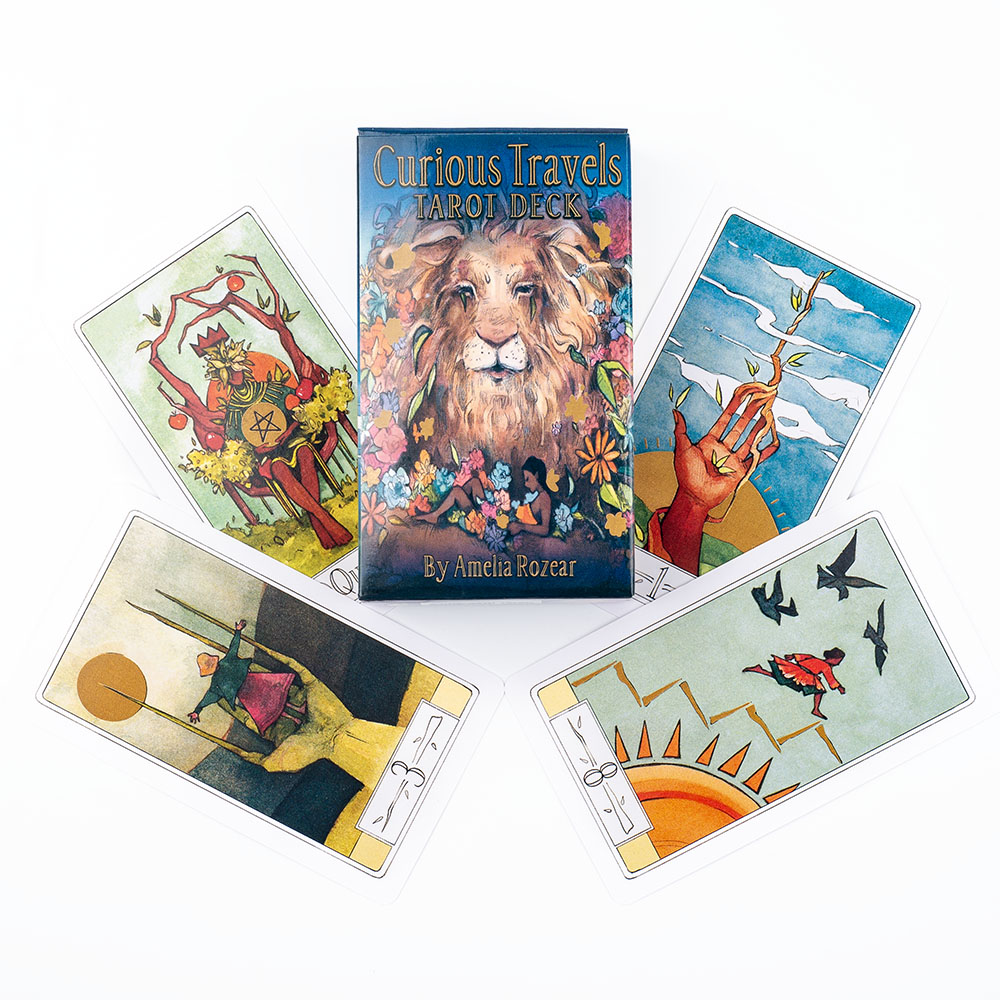 Curious Travels Tarot 10.3*6cm - đánh giá và giá Tarot Cards Deck With Guidebook