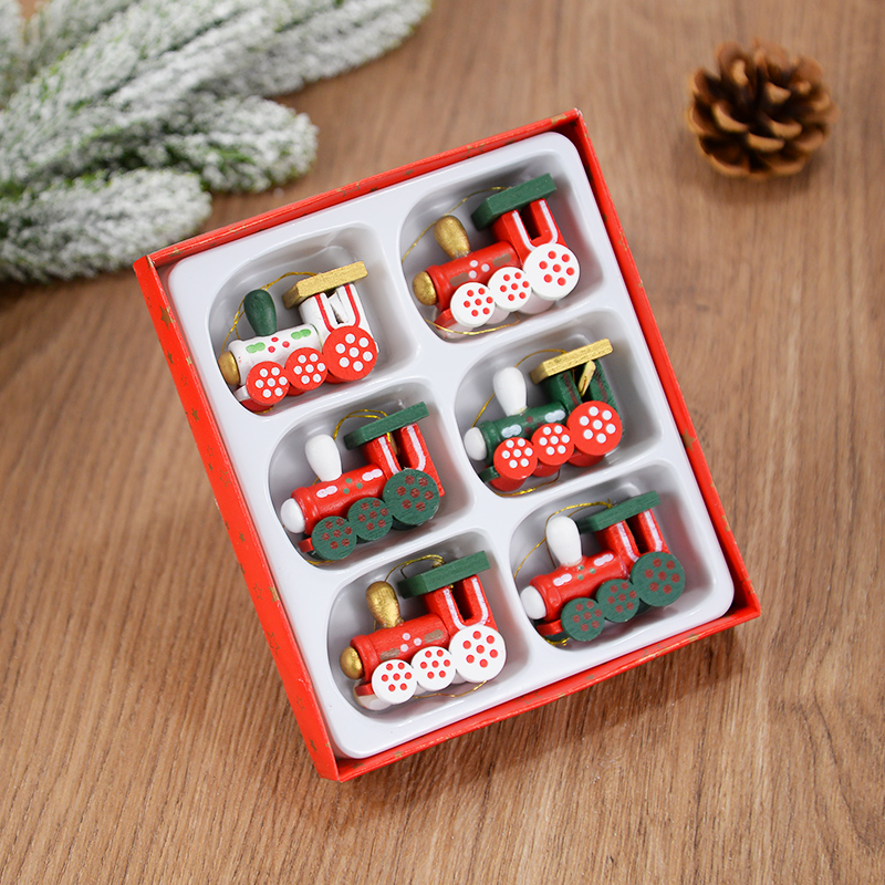 Wooden Train Pendants Christma - đánh giá và giá Dolls